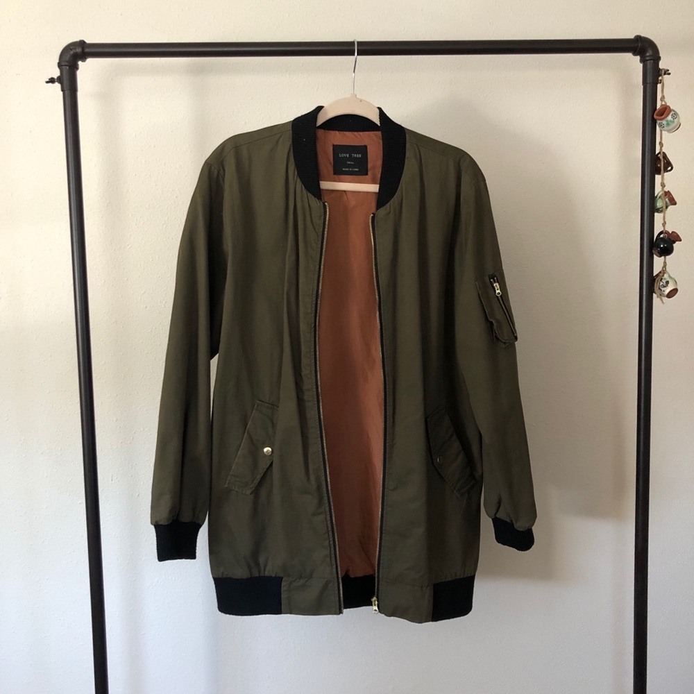 Olive Green Longer Jacket